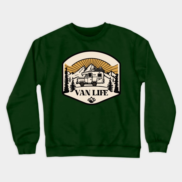 Van Life Crewneck Sweatshirt by NewWorldIsHere